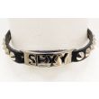 1 Row Conical Studded Sexy Design Leather Choker
