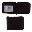Men's Zippable Closure Wallet - Brown