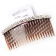 Wholesale Tort Side Combs With 3 Row Diamante Stones - 10cm 