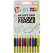 10pcs Colouring Pencils  with Grip Sleeve (18cm)