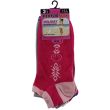 Wholesale Ladies Flower Design Trainer Socks - Performax (3 Pair Pack) - Asst.