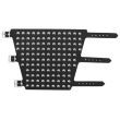11 Row Large Conical Studded Leather Wristband
