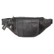 Wholesale Biggs & Bane Genuine Leather Black Bum bag