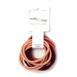 12pcs Assorted Snag Free Hair Elastics  - 4mm x 4.5cm