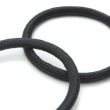 12pcs Black Snag Free Hair Elastics Elastics - 4mm x 4.5cm