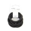 12pcs Black Snag Free Hair Elastics Elastics - 4mm x 4.5cm