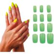 12pcs False Nails with Glue - Neon Green