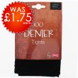 Ladies Silky Thermal Tights - Black (Large)
