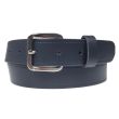 Wholesale Men's Leather Belts 1.25" Wide Navy - Small 