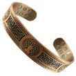 Magnetic Copper Bangle (18 Magnets) - Tree Of Life (B) (One Size)