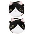 Wholesale Round Soft Fabric Cat Face Shaped Purse With Strap 