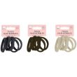 20pcs Large Thick Rolled Hair Elastics - Assorted - 5.5cm x 1cm