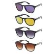 Unisex Designer Round Sunglasses With Pouch - Assorted