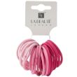 24pcs Pink Snag Free Hair Elastics - 5mm x 4.5cm