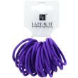 24pcs Purple Snag Free Hair Elastics -  5mm x 4.5cm