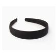 2.5cm Matt Satin Aliceband - Black 