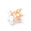 2pcs Pearl Bead Flower Mini Hair Clamps - 1.5cm