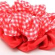 2pcs Red Small Hair Scrunchies - 8cm