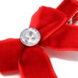 2pcs Red Velvet Hair Bows with Fork Clip