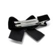2pcs Velvet Hair Bow with Crystal and Fork Clips - Assorted Colours
