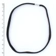 3pcs Black Long Stretch Hair Elastic Headbands with Ferrule - 1cm