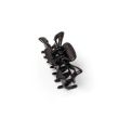 3pcs Black Small Plastic Hair Clamps - 4cm