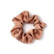 3pcs Brown Satin Small Scrunchies - Assorted - 7cm