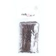 Wholesale Waved Hair Grips - Brown (6.5cm)