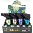 4 Smoke Jet Flame Mr. Joint Design Lighters - Assorted 