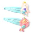 4pcs Aqua Mermaid Glitter Sleepies - Assorted - 4cm