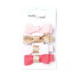 4pcs Hair Bow with Beak Clips - 4cm