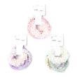 4pcs Woven Fabric Hair Elastics