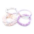 4pcs Woven Fabric Hair Elastics