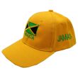Wholesale 6 Panel Embroidered Baseball Cap Jamaica - Yellow