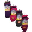 Wholesale Ladies Dark Thermal Winter Socks (3 Pair Pack) - Asst.