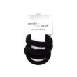 6pcs Black Small Jersey Hair Elastics - 7mm x 3cm