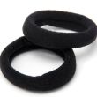6pcs Black Small Jersey Hair Elastics - 7mm x 3cm