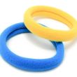 6pcs Bright Jersey Hair Elastics - Assorted - 8mm x 4cm