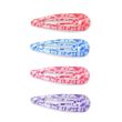 6pcs Leopard Print Epoxy Sleepies Hair Clips - Assorted - 5cm