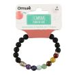 Wholesale 7 Chakras Genuine Gemstone Beads Bracelet With Box 