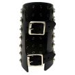 Wholesale 7 Row Conical Studded Leather Wristband