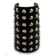 Wholesale 7 Row Conical Studded Leather Wristband