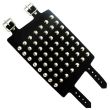 Wholesale 7 Row Conical Studded Leather Wristband