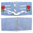 Denim Corset Belt - Bue