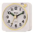 Wholesale Ravel Quartz Mini Alarm Clock - White/Gold