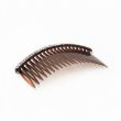 Tort Side Combs With 3 Row Diamante Stones - 10cm 