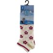 Wholesale Girls Floral Design Trainer Socks - Fresh Feel (3 Pair Pack) - Asst. (Size 12-3)