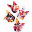 Psychodelic Fabric Scrunchie With Tails-Assorted Designs