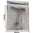Metallic Silver Padded Mailing Bags - Peel & Seal Jiffy Bags -180mm x 260mm