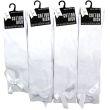 Ladies' Cotton Rich Knee-High Socks - White (Assorted Sizes)